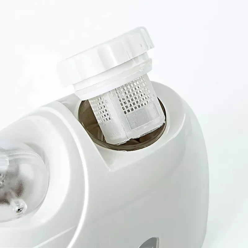 100ml Warm Mist Facial Steamer with Extended Arm, 360-Degree Rotating Outlet and Aromatherapy Compartment, 350W Home Beauty Device