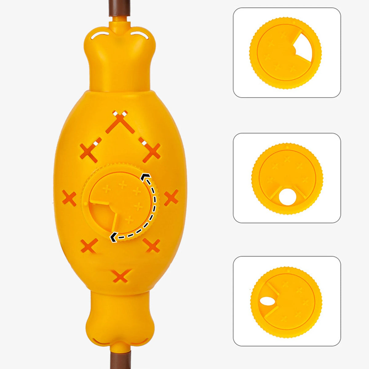 Cat Puzzle Feeder with 360-Degree Rotating Treat Dispenser, Adjustable Food Outlet and PP Construction for Interactive Snack Play and Slow Feeding