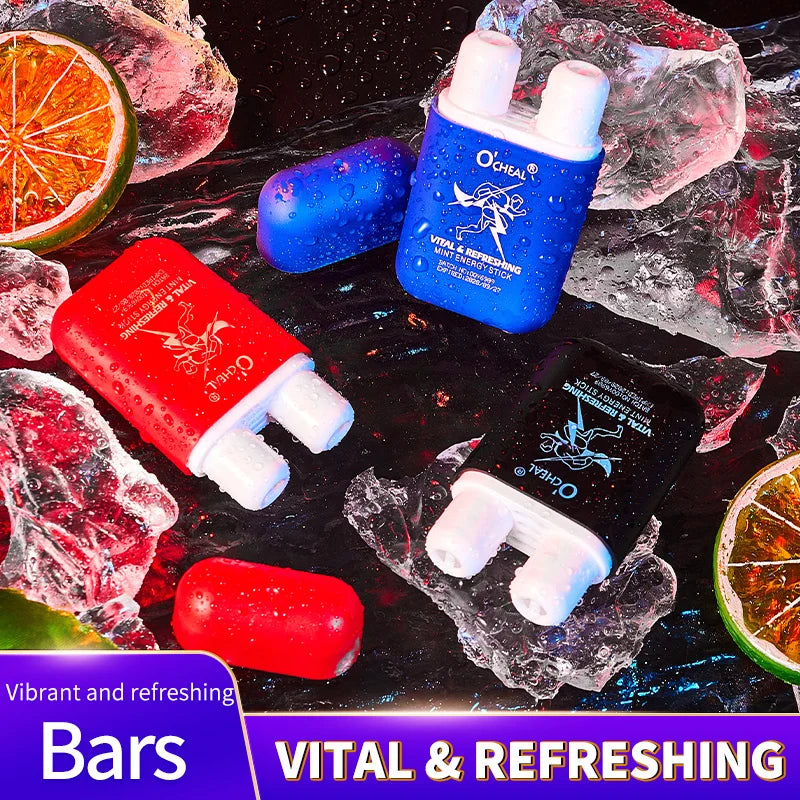Aroma Scent Stick by O'cheal with Double-Hole Design, Listed 3.6g Format and Mint, Watermelon, Peach, Lemon or Grape Labels with Single and Multipack Options