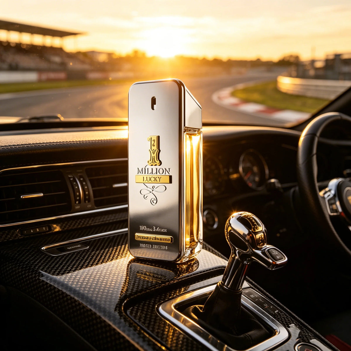 Rabanne 1 Million Lucky Eau de Toilette for Men, 3.4 oz Woody Aromatic Fragrance with Plum, Hazelnut and Honey Notes for Daily Styling and Evening Occasions