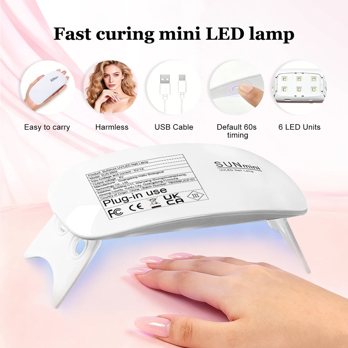 Duolingdai Poly Nail Extension Gel Kit with 4 Listed Colors, 8-Piece Toolset and Mini Nail Light for Instruction-Guided Adult DIY Manicure Designs