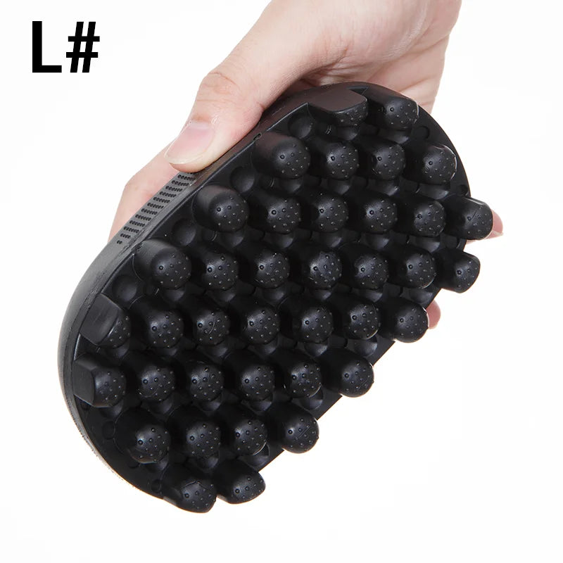 Curl Sponge Brush for Natural Textured Hair Twists and Coils, Black, Blue, Brown or Red Styling Tool with Separate Large Black One-Piece Selection
