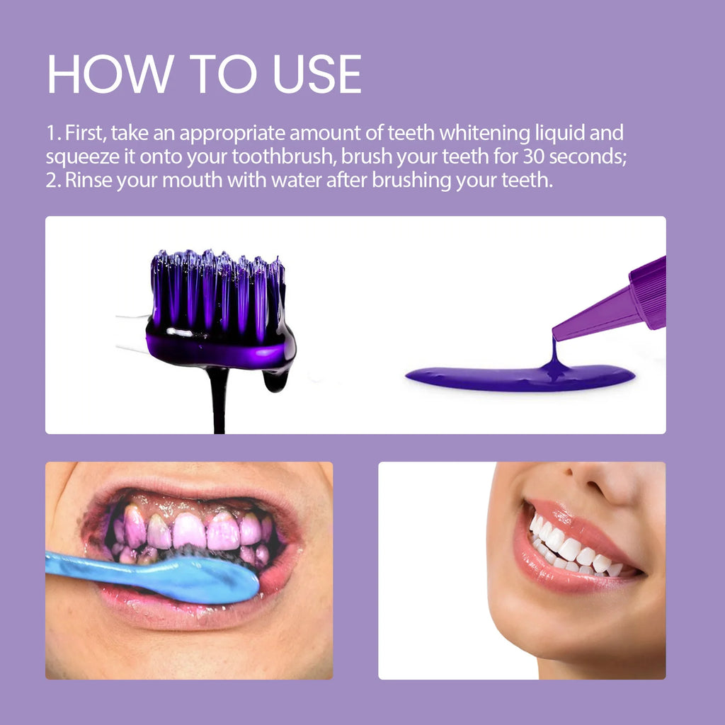 Purple Teeth Care Solution with 30g or 50g Single-Piece Options and Separate Multipack Labels for Label-Guided Adult Oral Care Product Selection