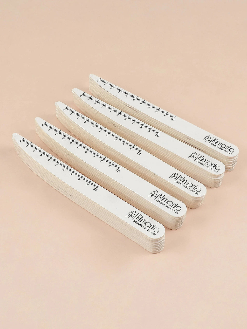 Wooden White Nail Files with Listed 100/180 Grit Sandpaper, 10, 50 or 100-Piece Pack Options for Manual Nail Shaping and Manicure Salon Supplies