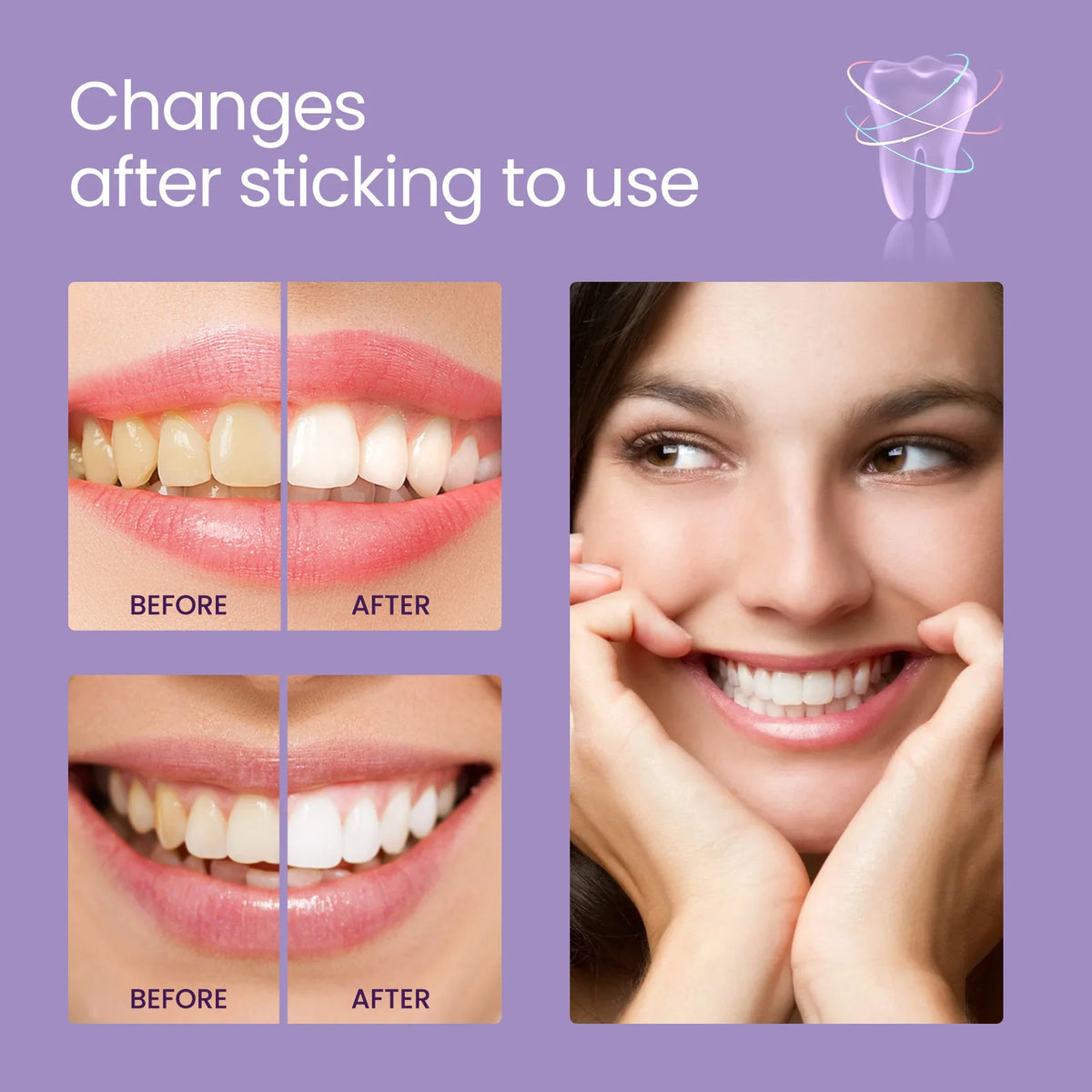 Purple Teeth Care Solution with 30g or 50g Single-Piece Options and Separate Multipack Labels for Label-Guided Adult Oral Care Product Selection