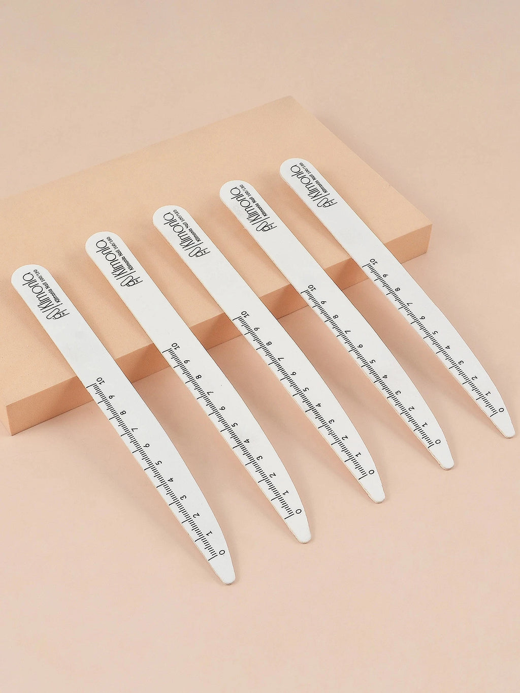 Wooden White Nail Files with Listed 100/180 Grit Sandpaper, 10, 50 or 100-Piece Pack Options for Manual Nail Shaping and Manicure Salon Supplies