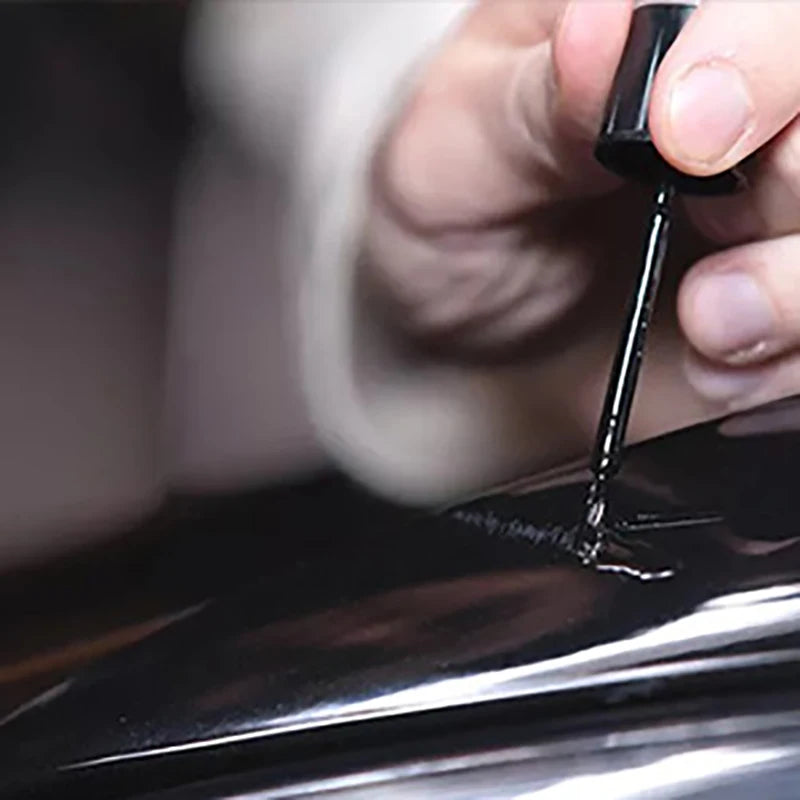 Wheel Rim Touch Up Paint Pen with Brush Application Reference, Silver, Matte Black, Gloss Black or Grey Options for Cosmetic Scuff and Chip Coverage