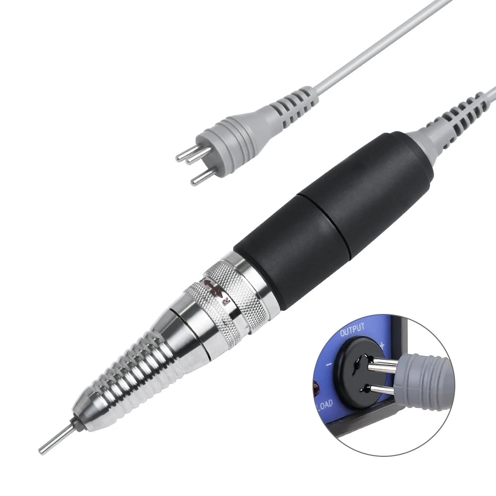UP200 Nail Drill Handpiece with Listed Three-Pin Connection and 35,000 RPM Reference, UP-200 Option for Compatible Electric Manicure Equipment