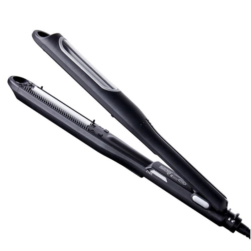 Corrugated Hair Styling Iron, Gold or Black Crimper with Ceramic Tourmaline Coating, PTC Heater and Five Listed Settings for Textured Looks