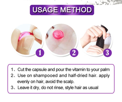 Sevich Hair Oil Capsule Set with Nine Cosmetic Hair Care Option Labels, Three-Piece Set Reference for Conditioning Routines and Soft, Shiny Hair Styling