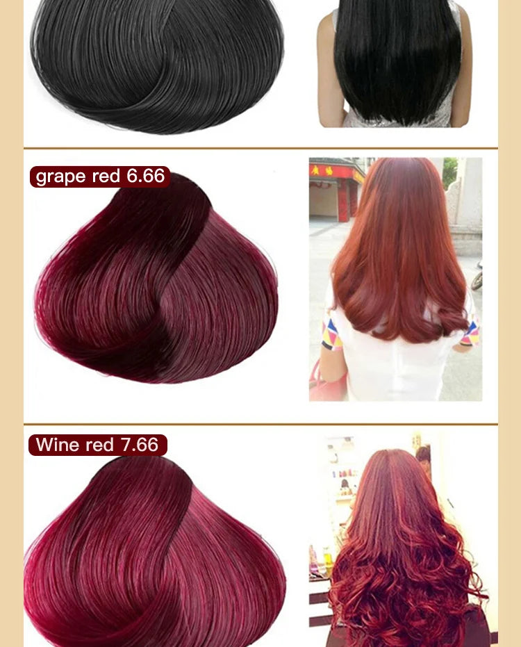 Hair Dye Shampoo by Mokeru with Listed Argan Oil, Black Brown Red Purple and Silver Gray Shade Options for Adult At-Home Hair Coloring Routines