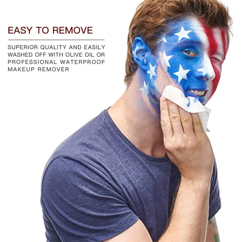 Oil Based SFX Face Paint and Makeup Kit Options with 42g or 96g Paint Labels, Brush Set Choices and Scar Wax References for Halloween and Stage Costumes
