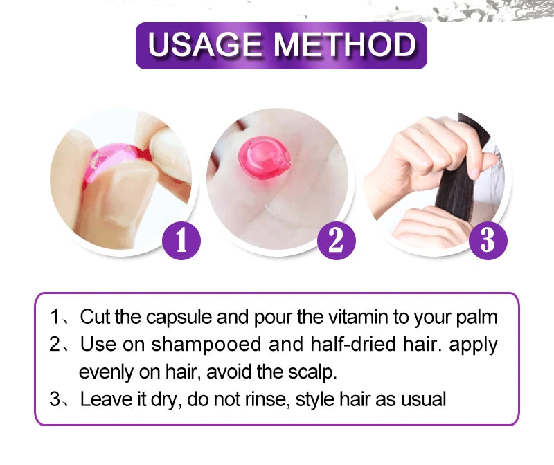 Hair Oil Capsules by Sevich for Cosmetic Conditioning, Softness and Shine, Nine Hair Care Option Labels for At-Home Grooming Routines