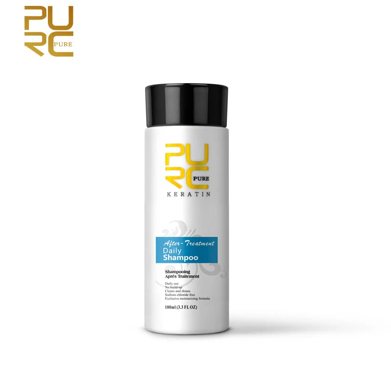 Purifying Shampoo and Daily Conditioner Options by PURC, 100ml 300ml or 1000ml Hair Care Selections for Cleansing, Conditioning and Keratin Routine Support