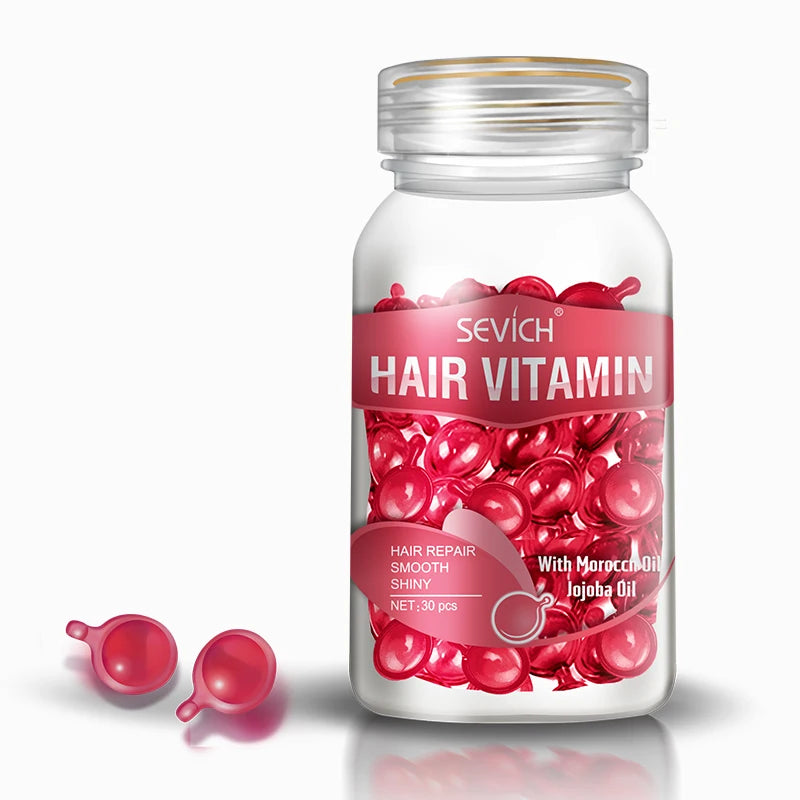 Hair Oil Capsules by Sevich for Cosmetic Conditioning, Softness and Shine, Nine Hair Care Option Labels for At-Home Grooming Routines
