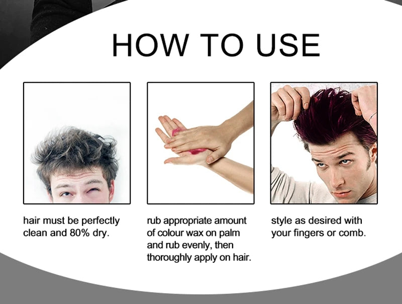 Hair Color Wax by Sevich with Ten Shade Options, Unisex Adult Hair Styling Color for Creative Party Looks, Costume Hairstyles and Everyday Style Changes