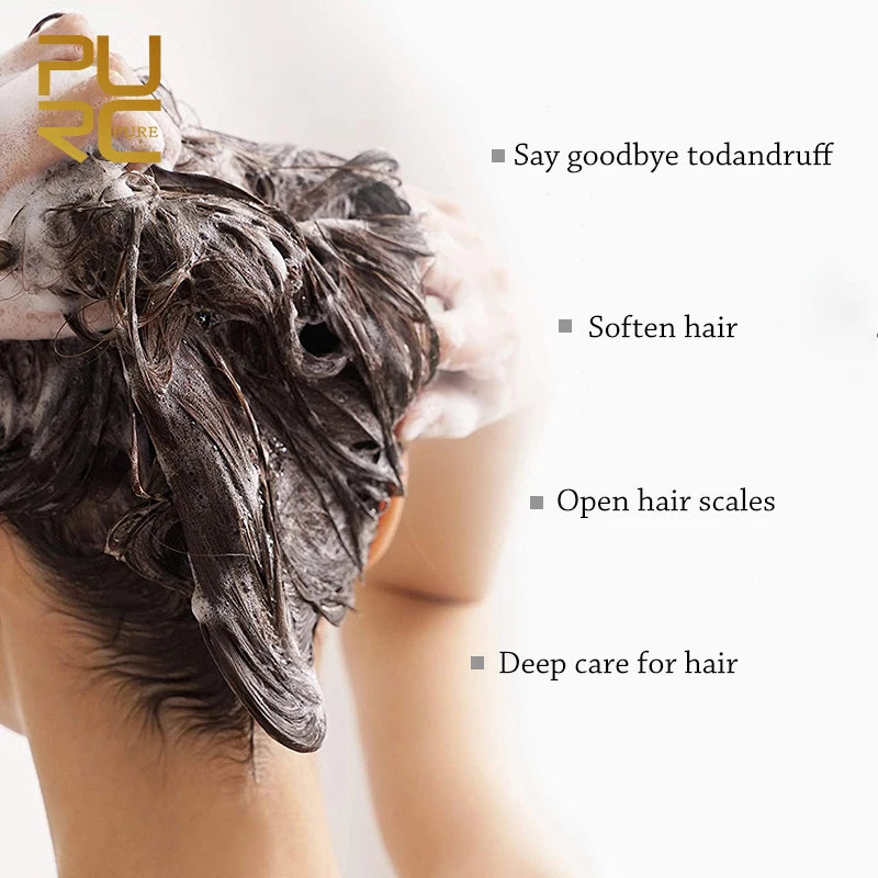 Purifying Shampoo and Daily Conditioner Options by PURC, 100ml 300ml or 1000ml Hair Care Selections for Cleansing, Conditioning and Keratin Routine Support