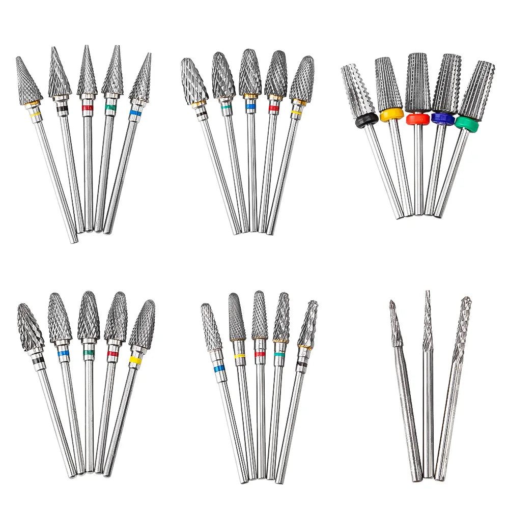 Dmoley Ceramic Nail Drill Bit, Single-Piece Manicure Milling Accessory with Storage Box and Numbered Style Options for Professional Nail Shaping and Gel Removal