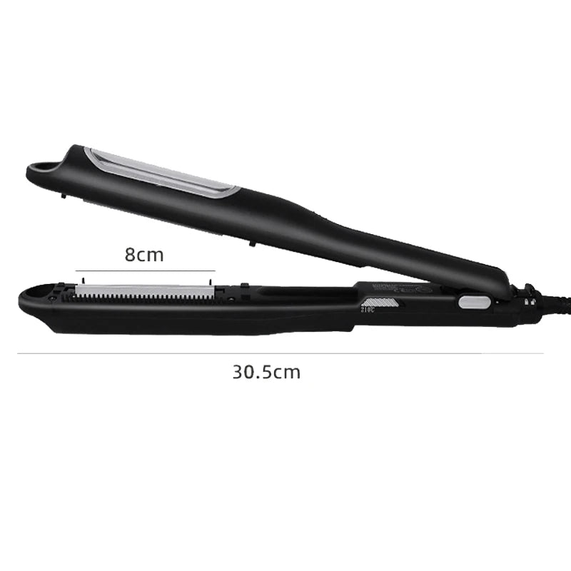Corrugated Hair Styling Iron, Gold or Black Crimper with Ceramic Tourmaline Coating, PTC Heater and Five Listed Settings for Textured Looks