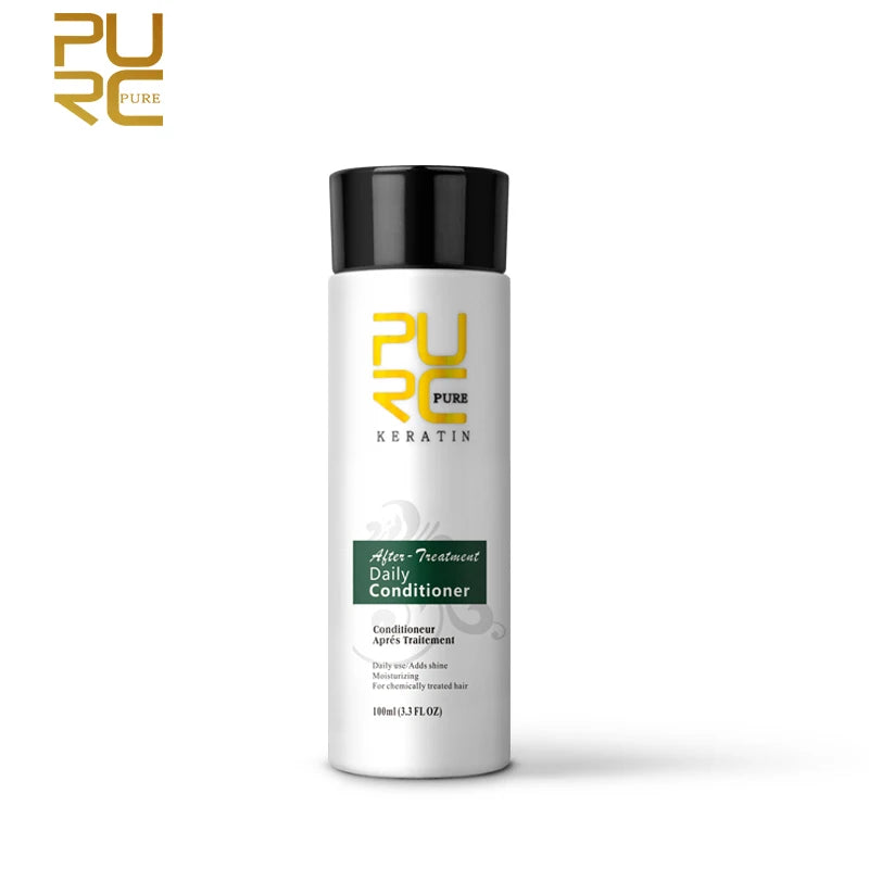 Purifying Shampoo and Daily Conditioner Options by PURC, 100ml 300ml or 1000ml Hair Care Selections for Cleansing, Conditioning and Keratin Routine Support