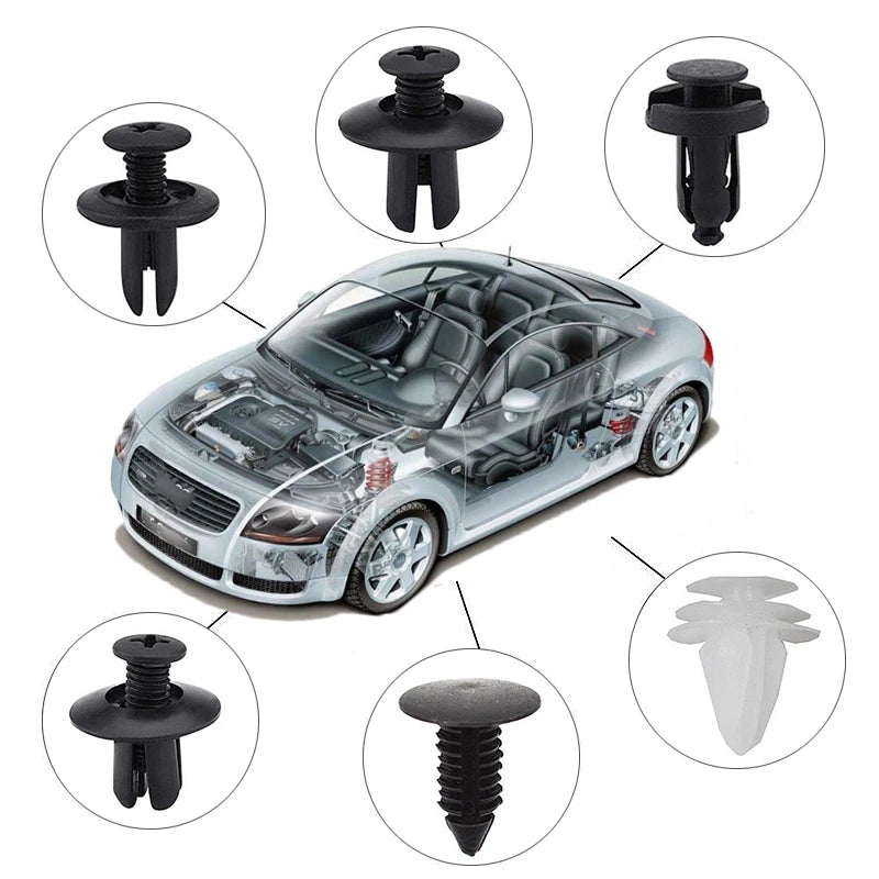 Car Interior Trim Removal Kit with Red or Blue 5, 11, 41 and 161 PCS Configurations for Compatible Door Panels, Stereo Surrounds and Fastener Release Tasks