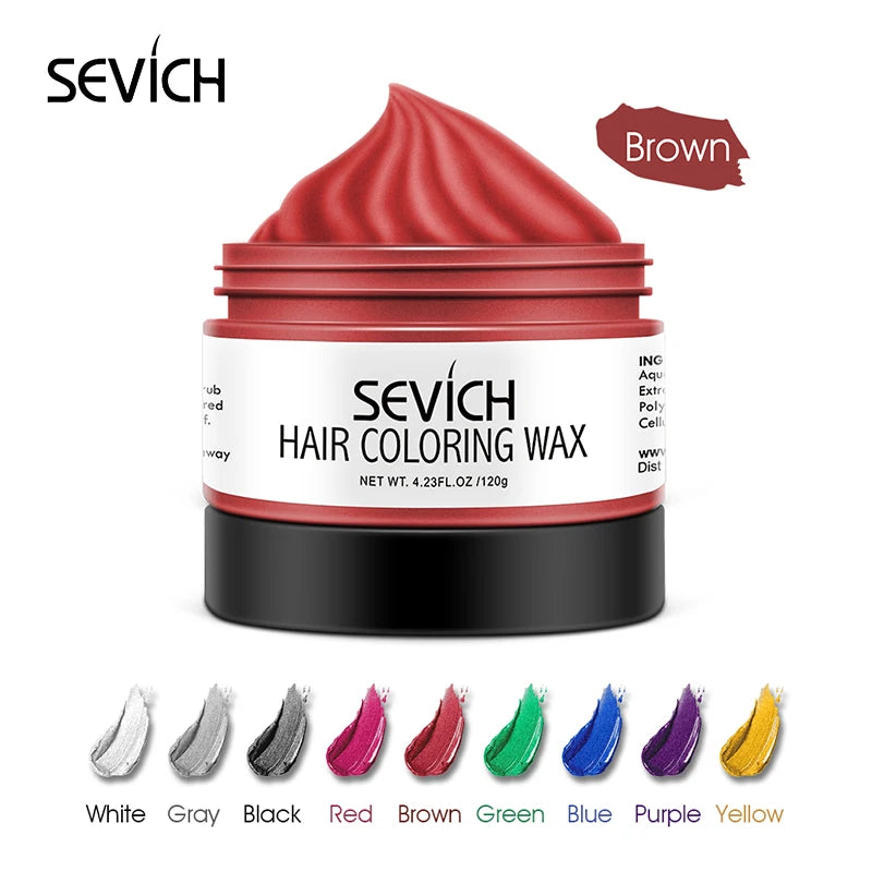 Hair Color Wax by Sevich with Ten Shade Options, Unisex Adult Hair Styling Color for Creative Party Looks, Costume Hairstyles and Everyday Style Changes