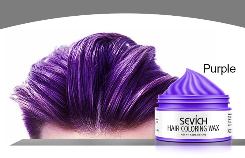 Hair Color Wax by Sevich with Ten Shade Options, Unisex Adult Hair Styling Color for Creative Party Looks, Costume Hairstyles and Everyday Style Changes
