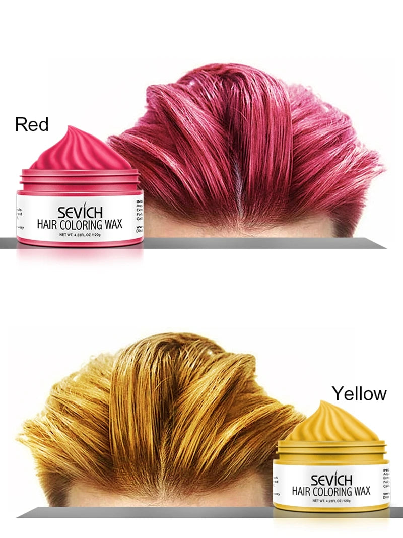 Hair Color Wax by Sevich with Ten Shade Options, Unisex Adult Hair Styling Color for Creative Party Looks, Costume Hairstyles and Everyday Style Changes