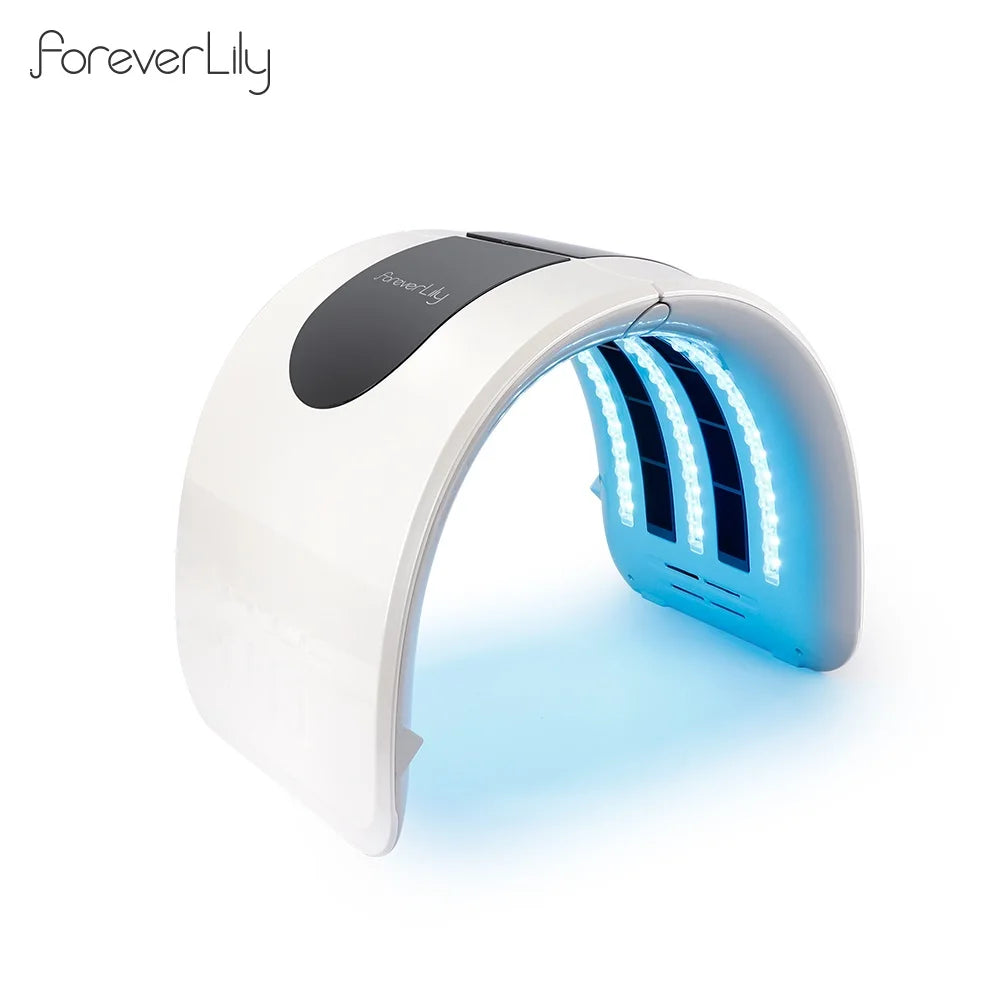LED Beauty Light Machine with Foldable Face and Body Design, Seven Color and Heating Model References, Eye Protection and Regional Plug Options