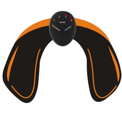 EMS Muscle Stimulator with Six Modes and Push-Button Controls, Black AAA Battery-Powered Fitness Pad in 6 pack ABS, 8 pack ABS or HipTrainer Options