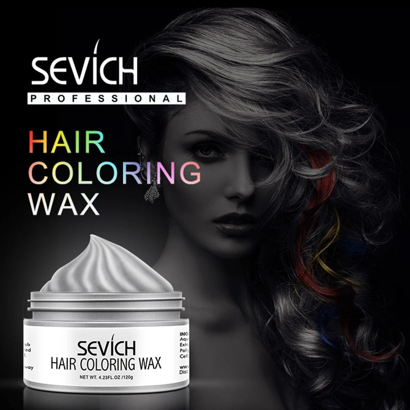 Hair Color Wax by Sevich with Ten Shade Options, Unisex Adult Hair Styling Color for Creative Party Looks, Costume Hairstyles and Everyday Style Changes