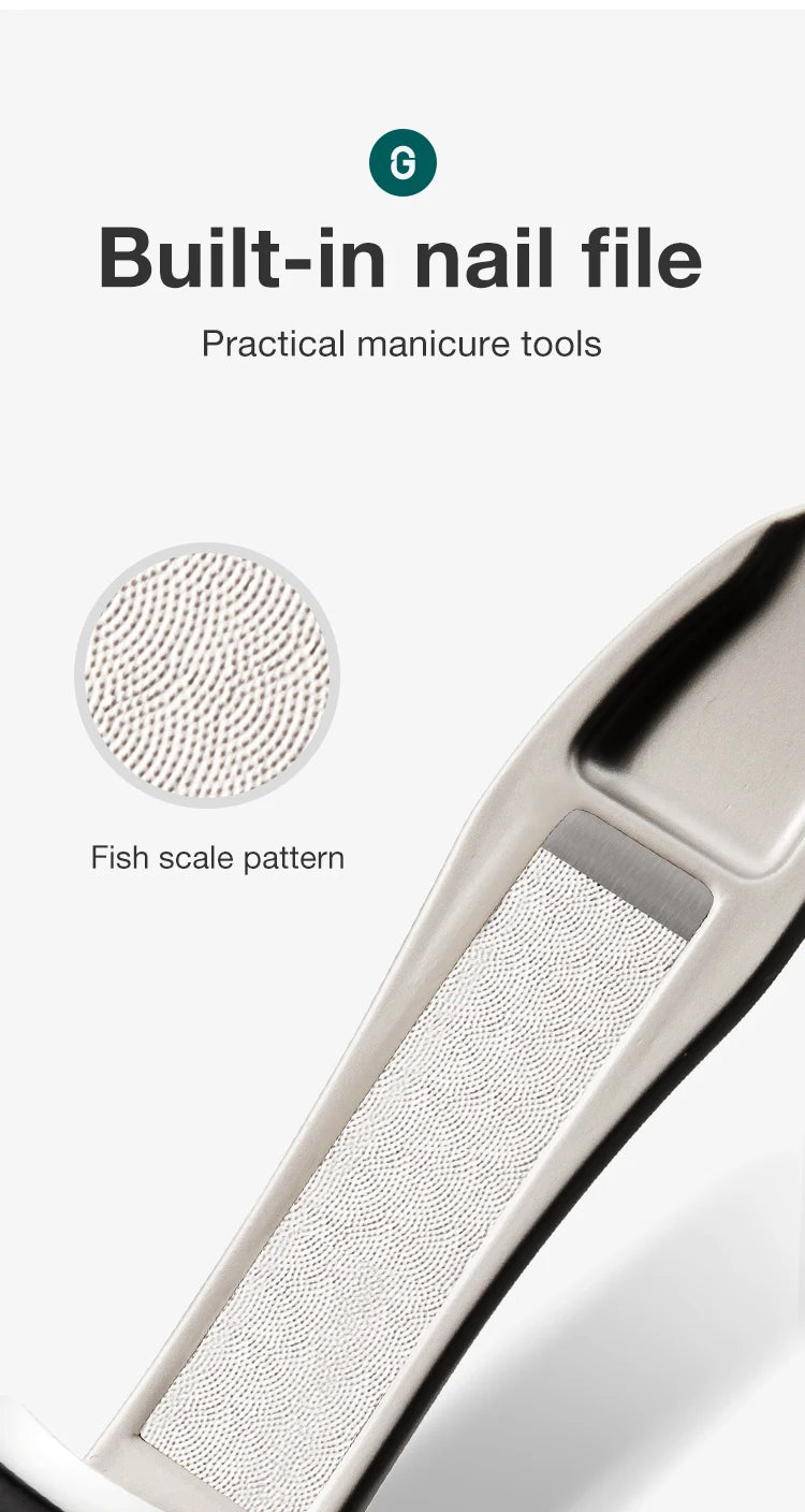 Anti-Splash Nail Clipper Options by MR.GREEN with Stainless Steel and Zinc Alloy References, MR-1111 Series Design for Adult Fingernail Grooming