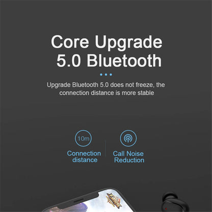 A6S Wireless Bluetooth Earphones, Bluetooth 5.0 Stereo Audio with Touch Control and Five Color Options for Compatible Phone Music and Everyday Calls