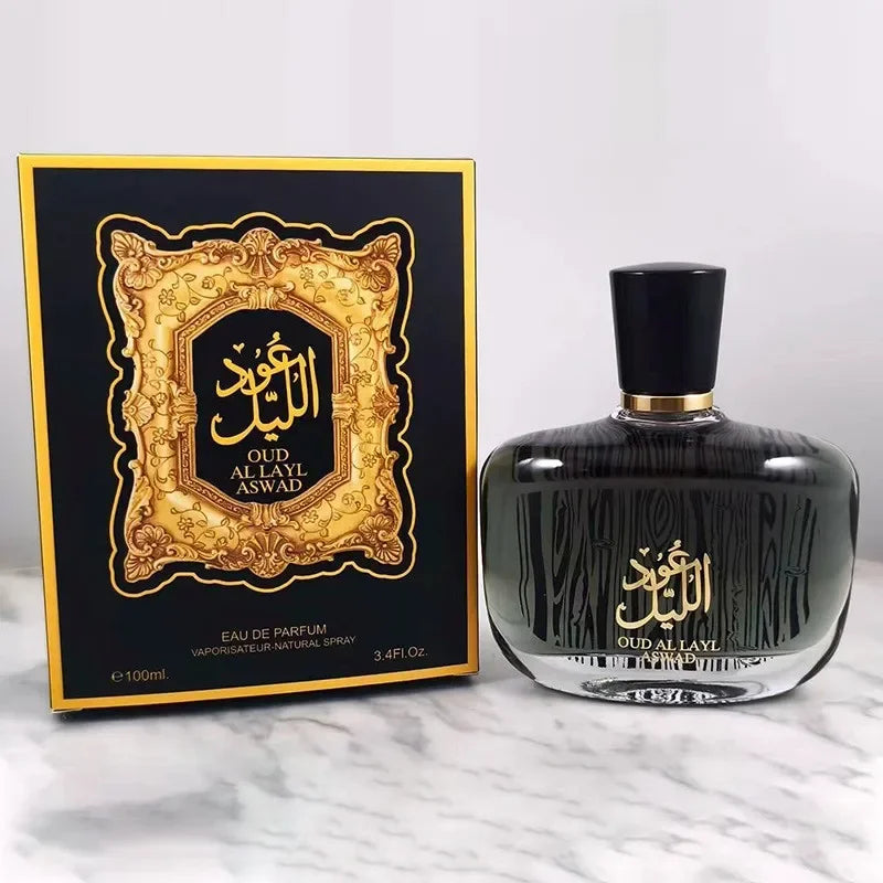 Unisex Arabian Perfume with Listed Sandalwood and Agarwood Scent Wording, A, B, C and D 100ml Options or Ebony 50ml Selection for Personal Fragrance and Gifts