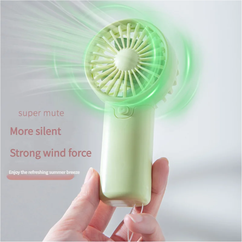 AAA Battery Mini Handheld Fan by MEET SUN, Compact Pocket Personal Fan in White, Pink or Green for Travel and Summer Outings, Batteries Not Included