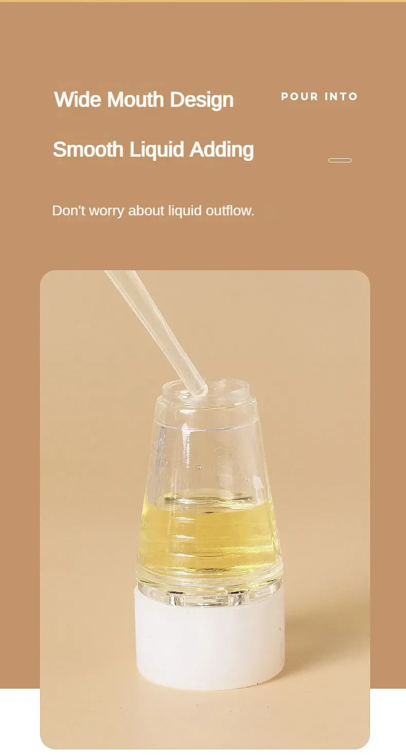 Scalp Oil Applicator Comb, Refillable Manual Liquid Dispenser with 6ml and 15ml Color-Labeled Options for Adult Cosmetic Hair and Scalp Care Routines