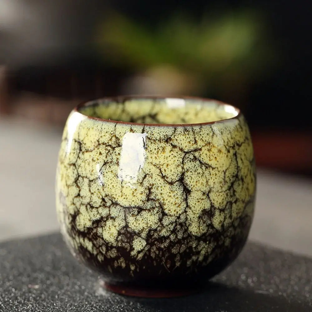 Japanese Style Ceramic Tea Cup with 110ml Capacity, Single Small Coffee and Espresso Cup in Eight Color Options for Home Tea Rituals and Kitchen Gifts