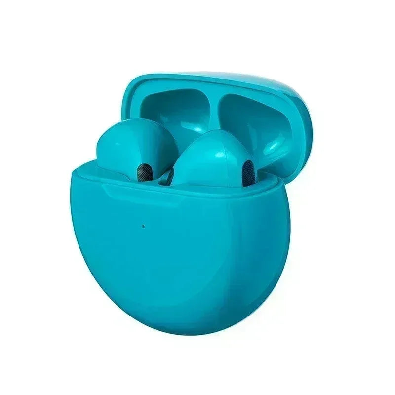 Pro 6 TWS Wireless Earphones with Microphone, Touch Controls and Charging Case, Listed Bluetooth 5 Stereo Earbuds with Independent Left or Right Use in Seven Colors