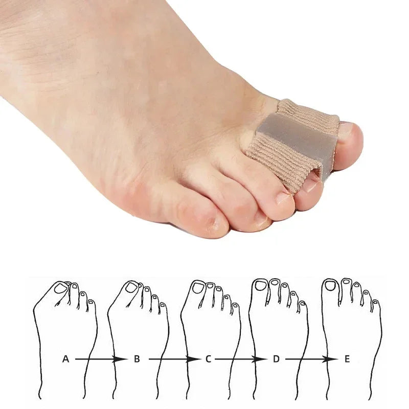Toe Spreader in Soft Silicone with Small or Large Size Options, Single-Piece Reusable Toe Separator with Gentle Hand-Wash Care for Personal Foot Routines