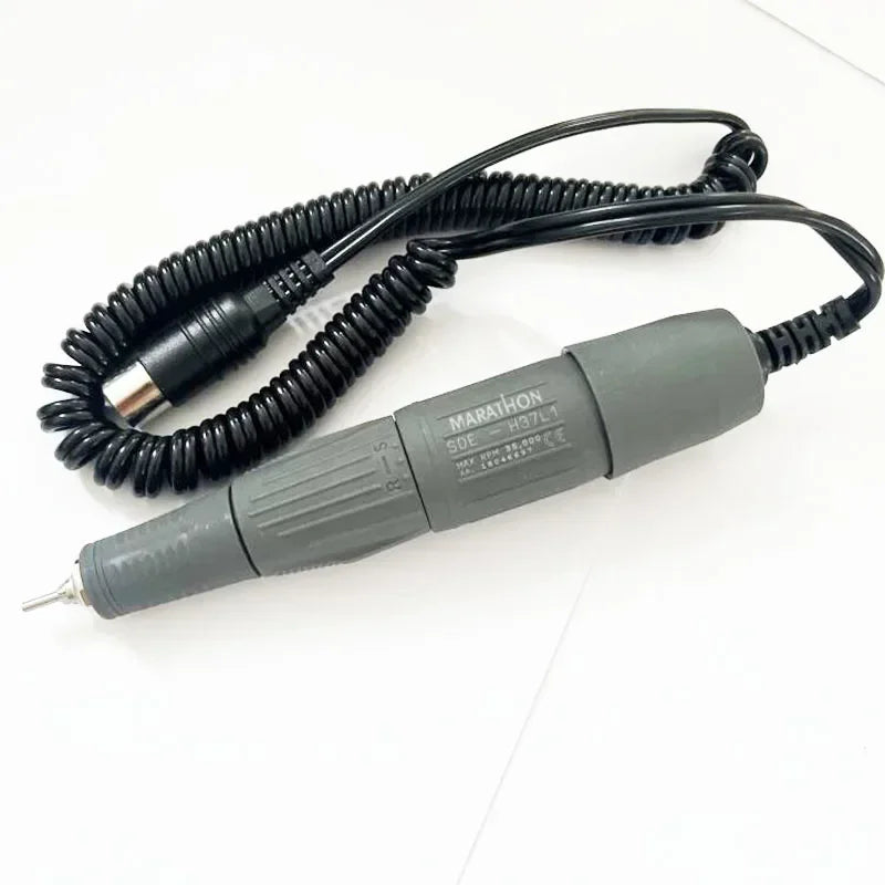Nail Drill Pen Handpiece in H37L1 or H37LN Options, Listed 2.35mm Bit Fitting and 35,000 or 45,000 RPM References for Compatible Manicure Micromotor Systems