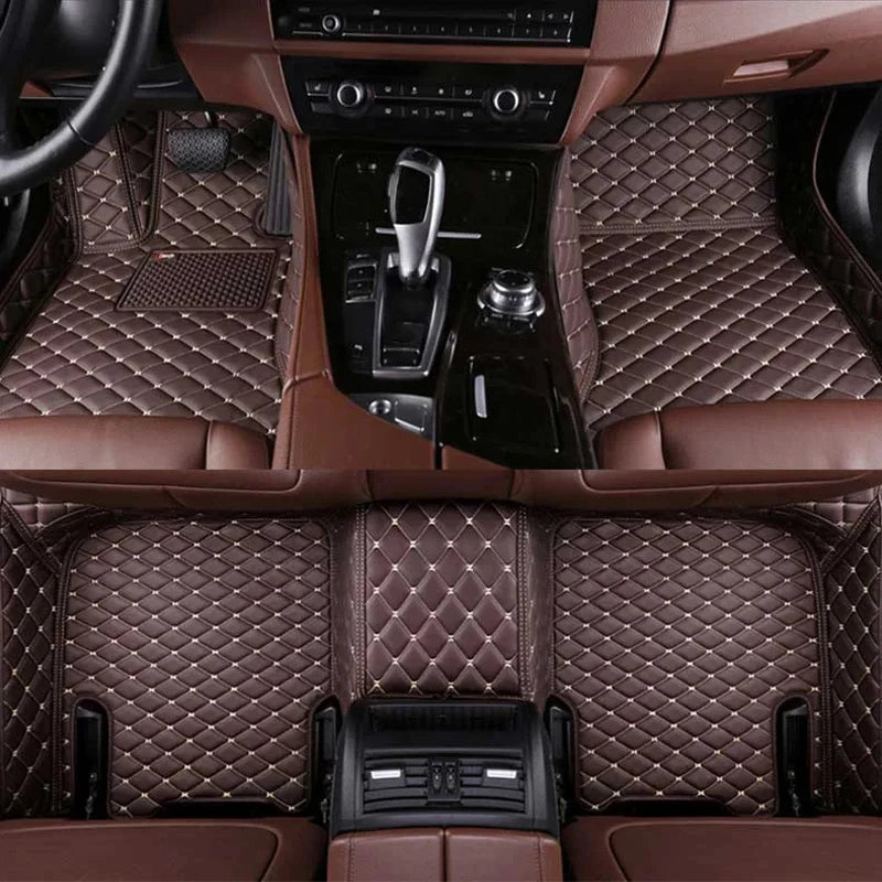 Jetta A5 Car Floor Mats for Listed Volkswagen 2006–2012 Models, Interior Floor Cover Set in Red, Coffee, Beige and Black Combinations with Fit Verification Required