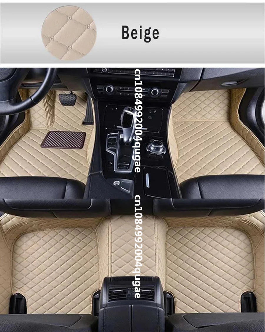 Jetta A5 Car Floor Mats for Listed Volkswagen 2006–2012 Models, Interior Floor Cover Set in Red, Coffee, Beige and Black Combinations with Fit Verification Required