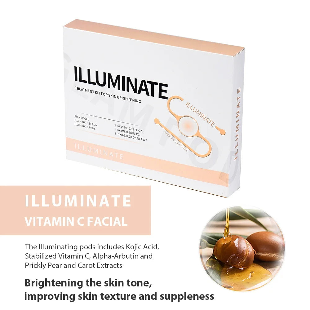 Glam Facial Pod and Capsule Gel Options for Compatible Aqua Bubble Devices, Seven Numbered Type Selections and a Separate Facial CO2 Machine Option