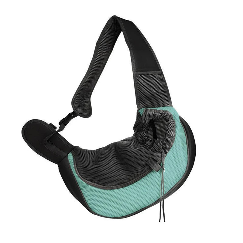 Pet Carrier Sling for Small Dogs and Cats, Mesh Single-Shoulder Carry Bag in S or L with Listed 6.6lb or 13.22lb Limits, Eleven Color Choices, Hand Wash Only