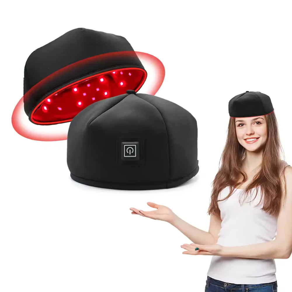 120-LED Scalp Light Cap with Listed 660nm and 830nm Wavelengths, Three Pulse Settings and 20-Minute Automatic Shutoff, USB Type-C and No-Box Regional Options