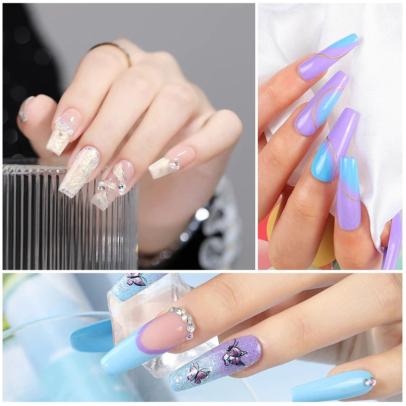 Professional Gel Nail Polish Kit Semi Permanent Gel Varnish Set Nail Art Manicure Kit And UV LED Nail Dryer Electric Nail Drill