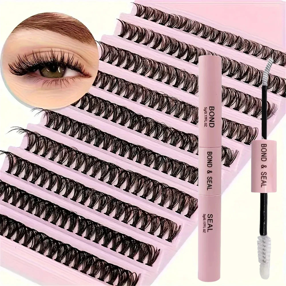200-Piece Natural Lash Clusters with C-Curl and 10–16mm Mixed Length References, LC136 Style Options for Customized Adult Everyday and Occasion Eye Makeup