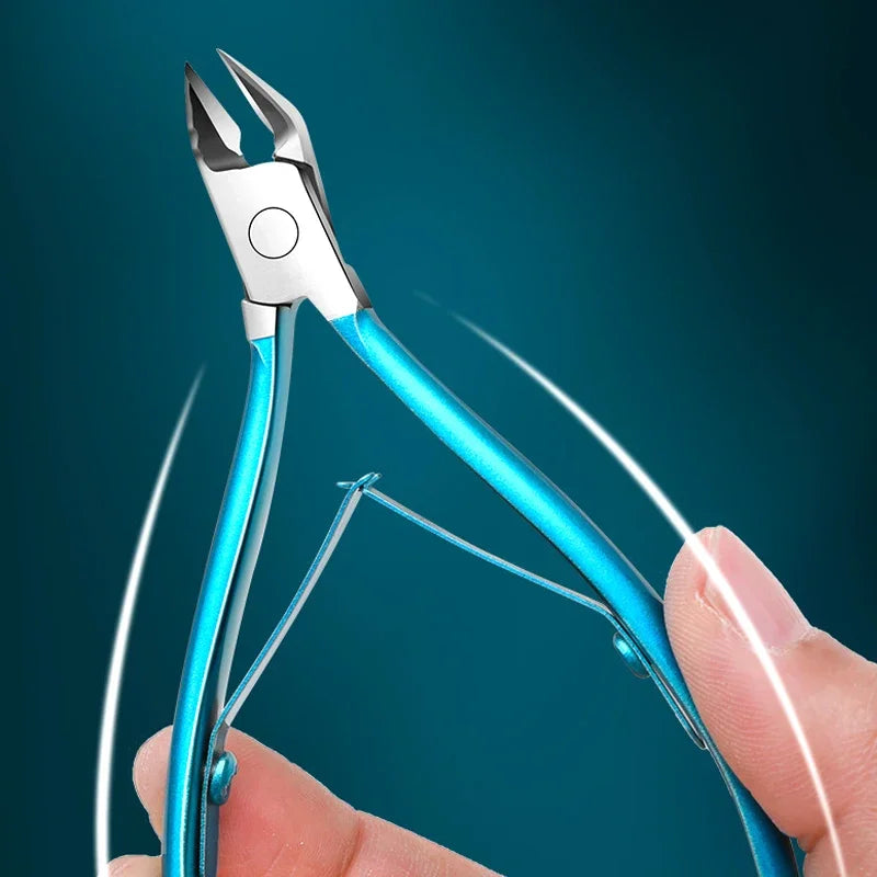 Straight Sharp Tip Toenail Clipper with Stainless Steel Reference, One or Two-Piece Options for Adult Home Grooming and Salon Pedicure Tool Supplies