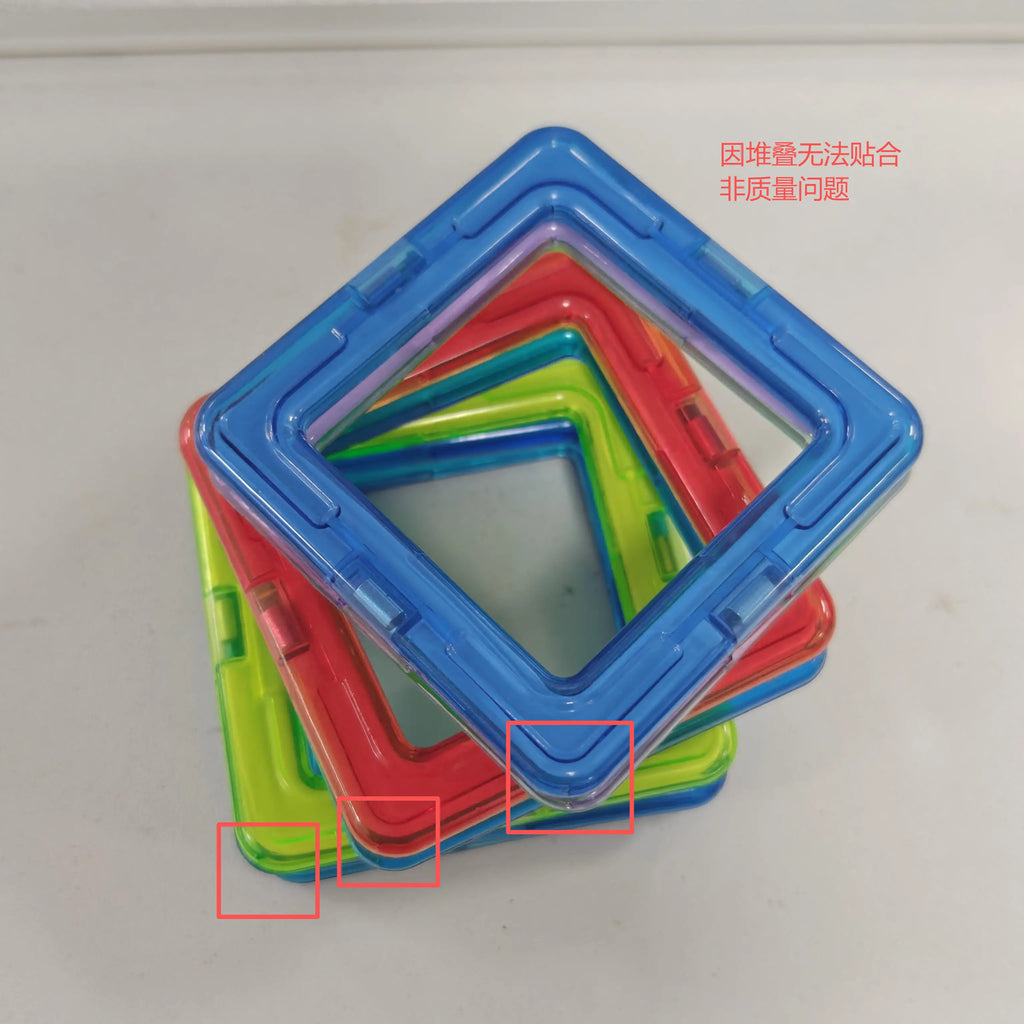 Magnetic Building Blocks with Medium Size Pieces, DIY Construction Play Sets in 20, 32, 40, 56, 60 or 84-Piece Options for Supervised STEM-Inspired Building