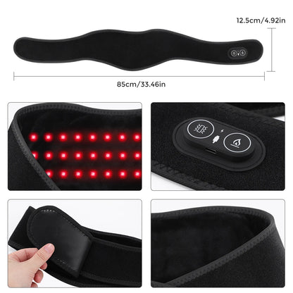 Wearable Red Light Heating Wrap Options for Wrist, Neck, Ankle and Hip, Adjustable Warmth with Model-Specific LED, Vibration and Power Features